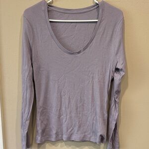 A New Day Lavender Long Sleeve Women's Top, size medium